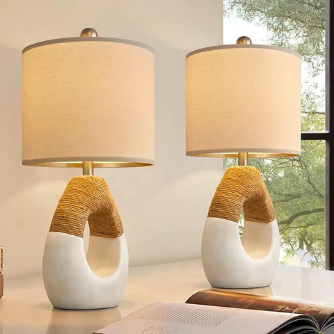 Lamparas de mesa rustic dawn